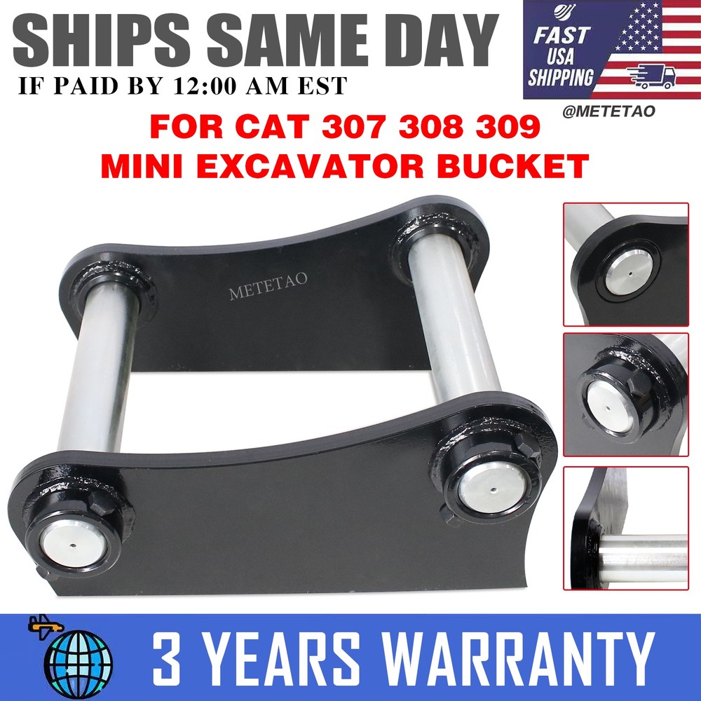 FOR CAT 307/308/309 Excavator Bucket attachment Ears and Pins Diameter 50mm