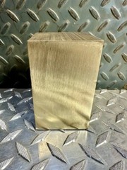 2-1/2″ solid C360 BRASS Square Rod Bar 4″ long #8