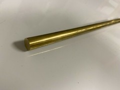 (1) 1/2″ C360 BRASS SOLID ROUND ROD 10″ long New Lathe Bar Stock 1/2 Hard
