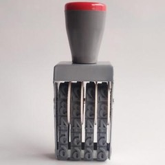 Numbering Stamp Rubber 4 digits Symbol Digit Number for Document Stationery