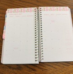 LoveShackFancy x Target Weekly Monthly Student School Planner Floral Ditsy Pink