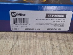 Miller Weldcraft 45V08RBB Hose Water 25′ 7.6m Braided