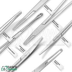 104 Pcs Basic Laparotomy Instruments Abdominal Set Medical Surgical German Grade