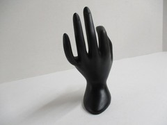 Hand Mannequin Black Display Unisex Solid Strong Still Finger Palm Ok Gesture