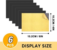 Magnetic Sheets with Adhesive Backing 6 Pack 4″x6″ Picture Size Photo Magnets
