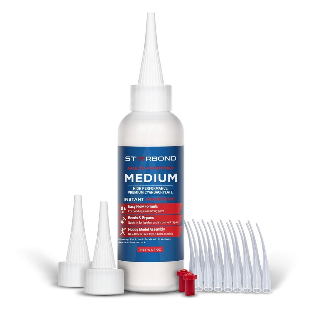 Starbond 4 oz. Multi-Purpose Medium – Super Glue (Premium Cyanoacrylate CA Glue)