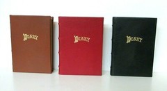 Journal Diary 6″ Leather Hardcover 320 Lined Pages Graphic Image Black