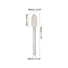 40pcs Wool Felt Mounted Mandrel 6mm x 15mm 1/8 Inch Shank Conical Bits