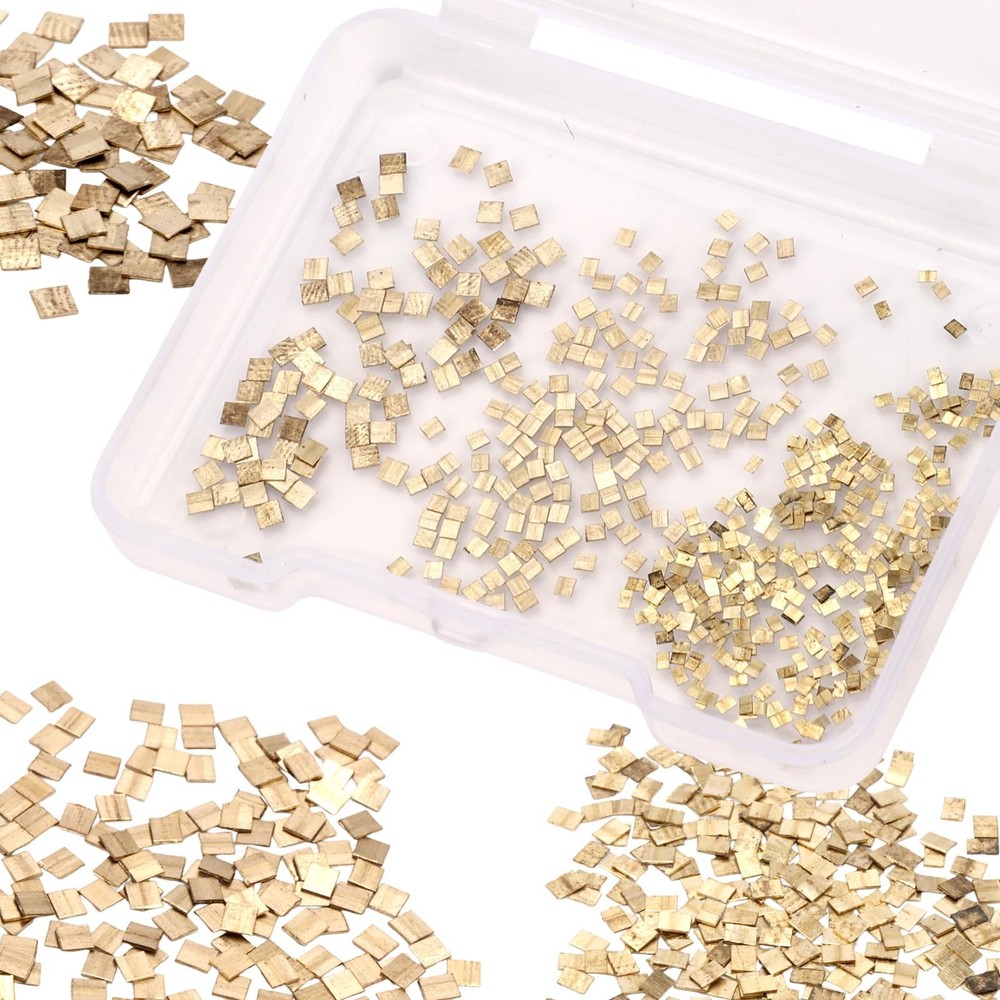 0.5 Gram (0.32DWT) Gilded Alloy Solder for Jewelry Making, 1.5×1.5mm Tiny…