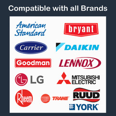 40+5 uF ±6% 370V/440VAC Dual Round Capacitor Carrier Lennox Goodman Genteq Trane