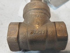Lot of (3) Nibco T-131 3/4″ 150# Threaded Gate Valve NL1C008