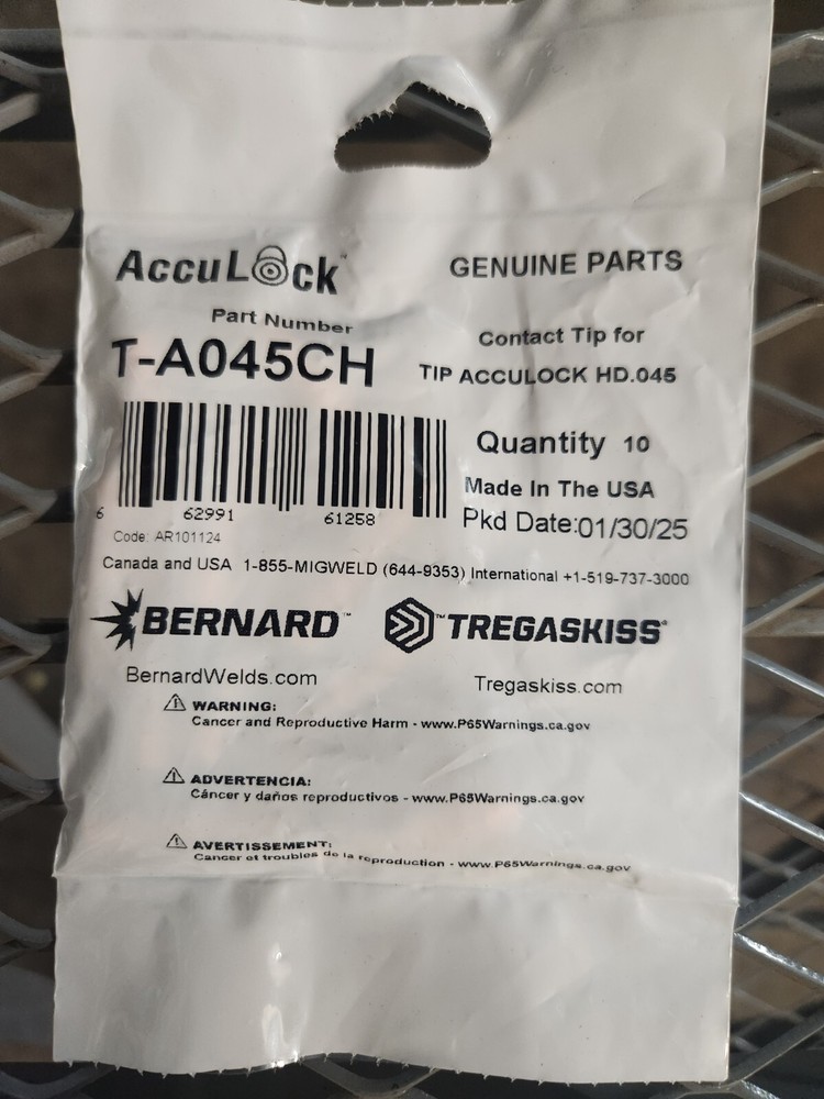 BERNARD T-A045CH ACCULOCK HD TIPS .045″(1.2MM), 10 PACK