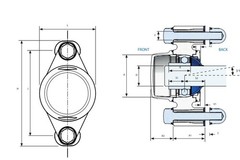 NGI XB2FC52(BLUE)-SSB2500(FRONT)-CL(BLUE)-OS(BLUE)-BXI HYBRID BEARING_25.4mm_1in