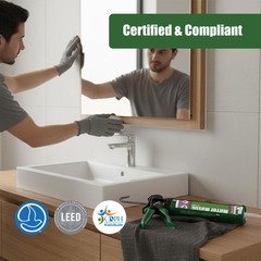 Seal Bond CS-4300 Mirror Adhesive, Low Odor, VOC Natural (Off-White)