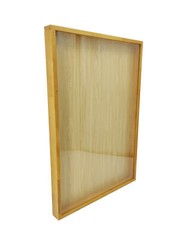Golden Oak Finish Shadow Box Jersey Display Case 24″ x 35″ x 2 1/4″