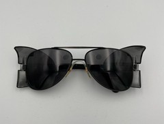 Crews Engineer Z87 Safety Glasses Black Frame MCR 58mm Grey Aviator Style NEW