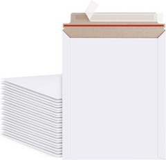 9.75″x12.25″&7”x9” White Rigid Photo Mailers Envelopes Flat Document Self-Seal