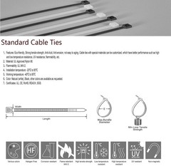 Multi Size Nylon Zip Ties – 300 Pack Assorted Lengths