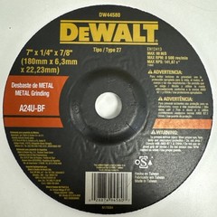DEWALT DW44580 7″ x 1/4″ x 7/8″ Fast Cut Metal Grinding Wheels 25 pack