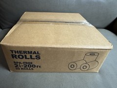 2 1/4″ x 200′ BPA Free Thermal Paper Receipt Rolls – 50 Rolls/Case