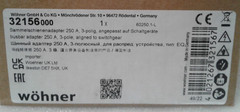 Wohner 32156 Busbar Adapter 250A 3 Pole – New NIB