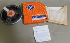 AGFA Magnetonband PE 31 Langspiel-Band 270m 900ft Long Play Reel to Reel