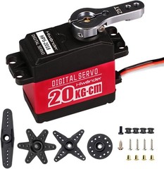 Durable Waterproof Servo with 180° Angle Control for Model DIY Applications