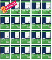 Adams Sales Order Book, 2-Part, 5-9/16 x 8-7/16 Inches, White/Canary