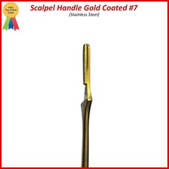 Scalpel Handle No. 7 Dental Stainless Steel 6.5″ Titanium Blue Coated