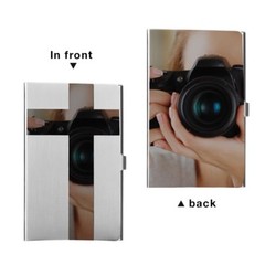 Stainless Steel Card Holder Case – Pocket Metal Wallet for Business, ID, Credit