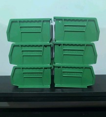 Acro Mils 30-210 AkroBins – Set of 6 Small Storage Small Bins – 5″x4″x3″