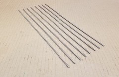 304 Stainless Steel 1/8″ Round, 11″ long bars, rods, 8 pack