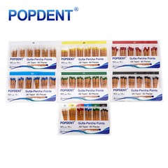 POPDENT Dental Endo Gutta Percha Points Root Canal Taper .02/.04/.06 #15-#40