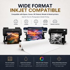 P&L Art. Polycotton Matte Inkjet Canvas Roll For Wide Format Printers Quick Dry