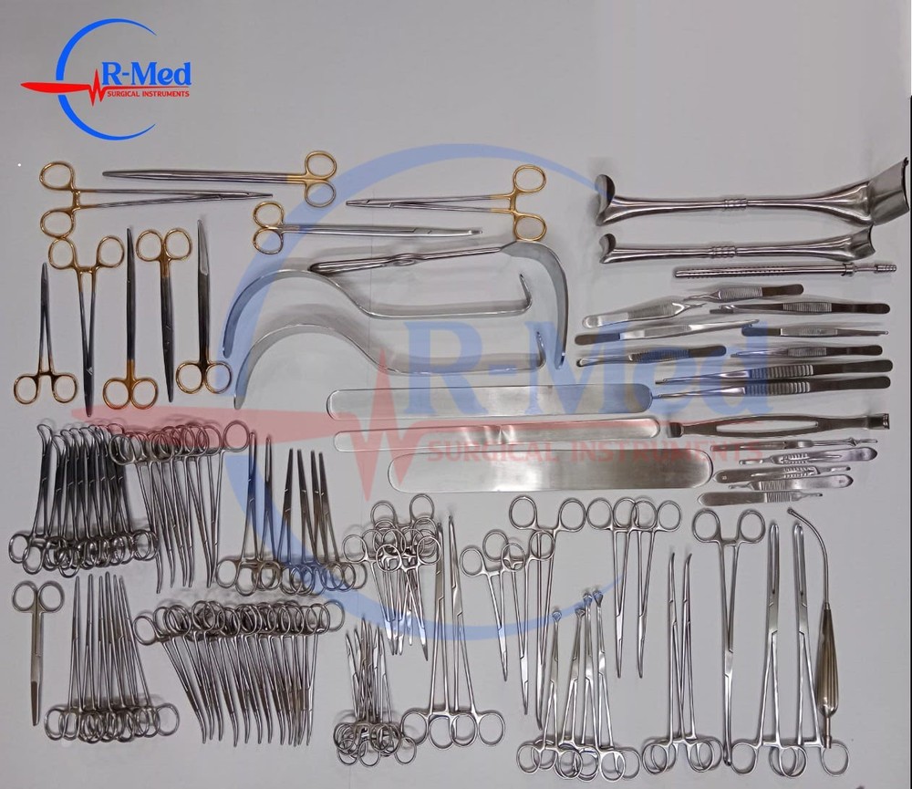 Basic Laparotomy 104 PCs Set General Surgery Instruments Best Quality