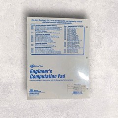 National Computation Pad 5 x 5 Quad Ruling and Unruled 8.5″ x 11″ 100 Sheets