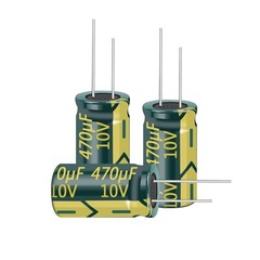 20PCS 10V 470UF Capacitor 6x12mm(0.24×0.47in) High Frequency Aluminum Electro…