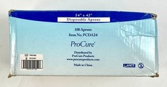 ProCure Disposable Poly Aprons 24 x 42 Inch 100 per Pack Set of 3