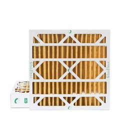 20x20x4 MERV 11 Pleated Air Filters by Glasfloss. 2 Pack (Actual Depth: 3-3/4″)