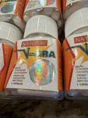 v-gra for men natural male sexual performance 1 Box of 18 bottles 144 Capsules