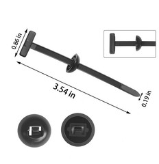 100 Pcs Nylon Universal Cable Tie Buckle T-Shaped,Plastic Rivets-2026 NEW Sel…