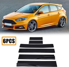 Universal Car Side Skirts 86.6 inch Extensions Body Kit Splitter Lip