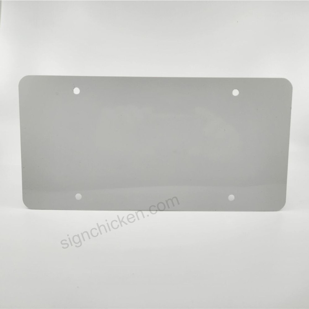 4 ROUND HOLE 6 X 12″ LICENSE PLATES, SUBLIMATION, SPECIAL ORDER .025″ THICK 50pc