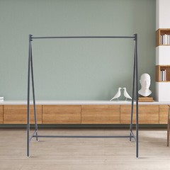 Black Metal Clothes Rack Garment Hanger Clothes Display Stand For Clothing Store