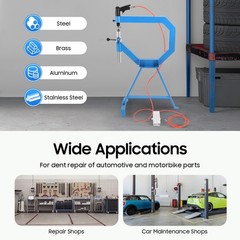 Industrial Pneumatic Planishing Hammer with Stand, Pedal & 1-3″ Anvils