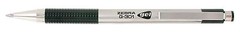 1 dozen Zebra G301 Gel Retractable Medium Black Roller Ball Pen G-301 Silver 12