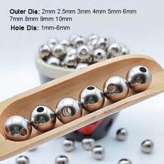 Through Hole Stainless Steel Ball Bearing 1mm-6mm Hole | 2mm-6mm Outer Diameter