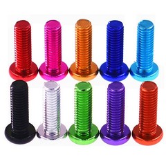 M3.5 Aluminium Alloy Colourful Button Head Bolts Allen Key Hex Socket Screws