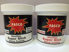 FASCO STEELFLEX SUPER SLICK EPOXY COATING 1 Qt kit FREE PIGMENT pn 9XN2000