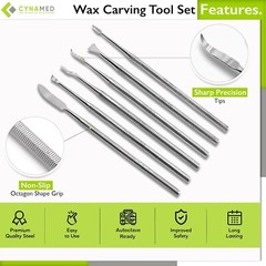Cynamed Professional Precision Carving Tools Set – 6-Piece- Sculpting, Modeling